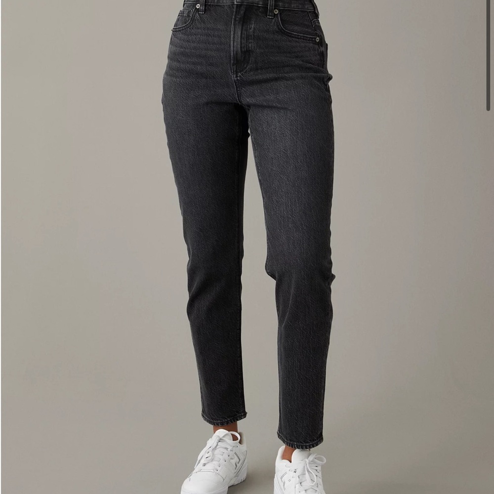 American Eagle Outfitters Dark Gray Women's Straight Leg Jeans